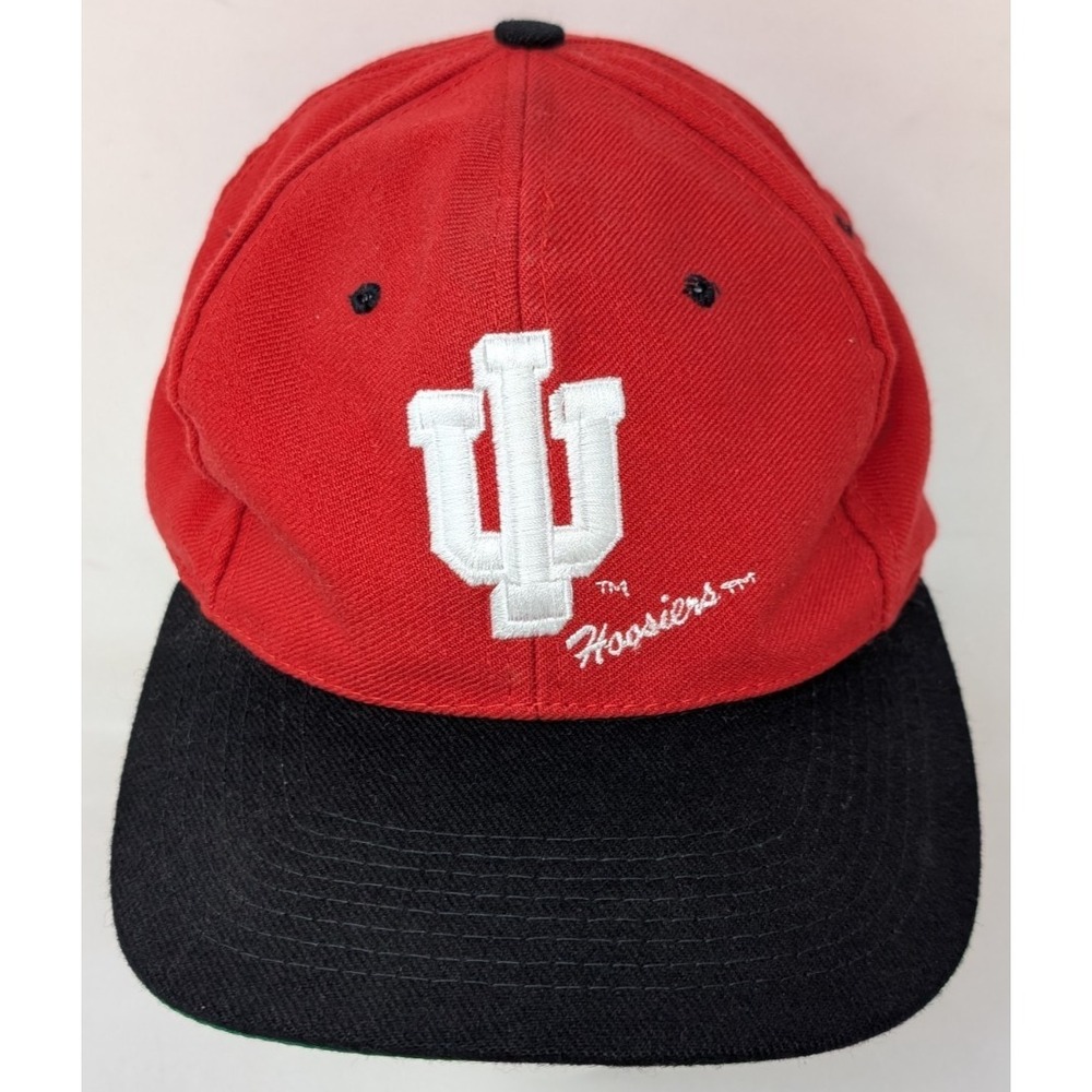 Vintage Indiana Hoosiers Snapback Baseball‎ Hat Cap Wool 1980s 1984 Signatures